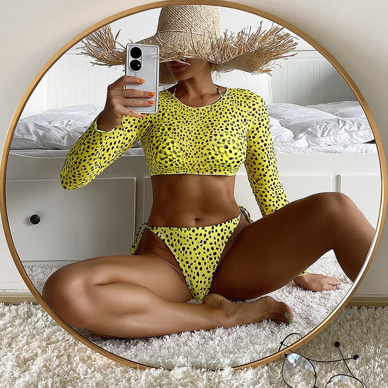 Wholesale Sexy Polyester Swimwear Three-Piece Set